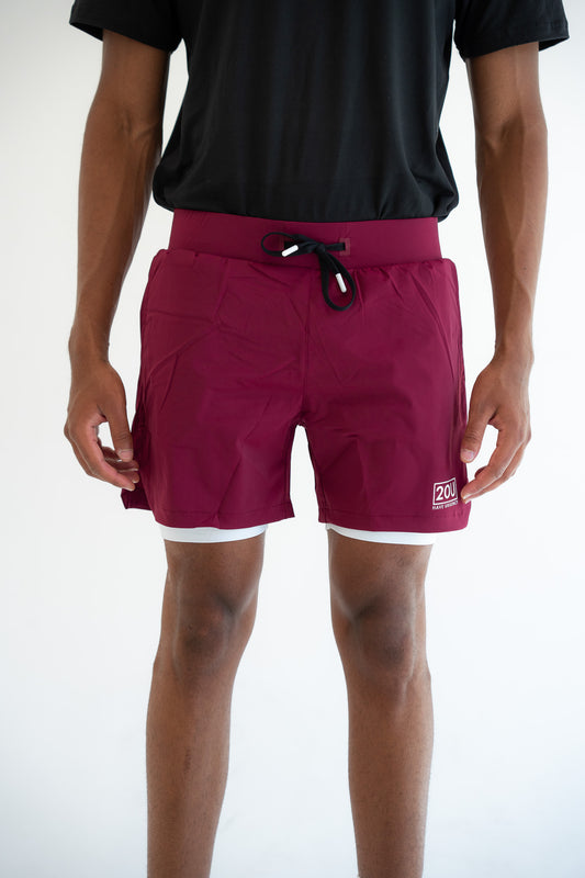 Performance shorts P1 Maroon