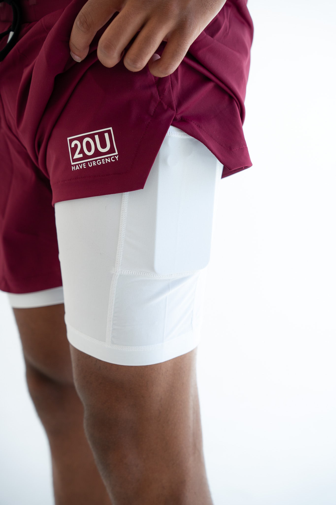 Performance shorts P1 Maroon