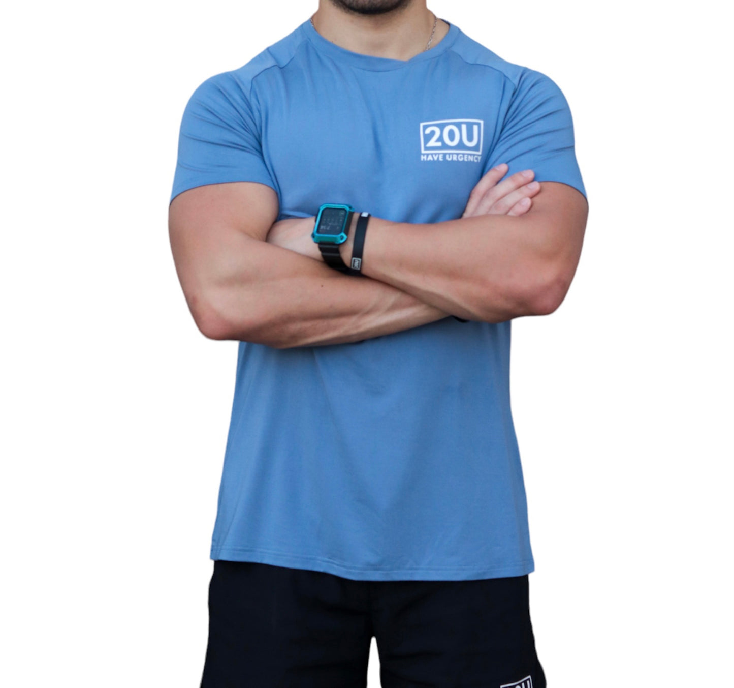 Performance shirt U2 Dusty blue