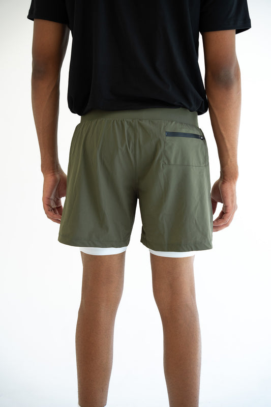 Performance shorts P1 Military green